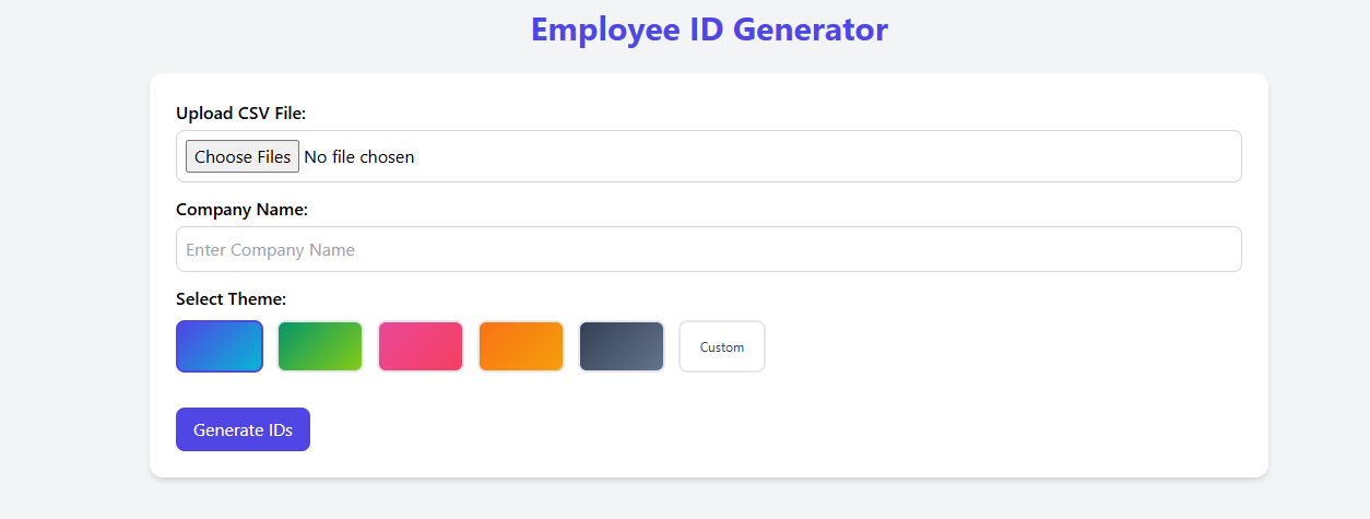 Badge Template Builder Interface